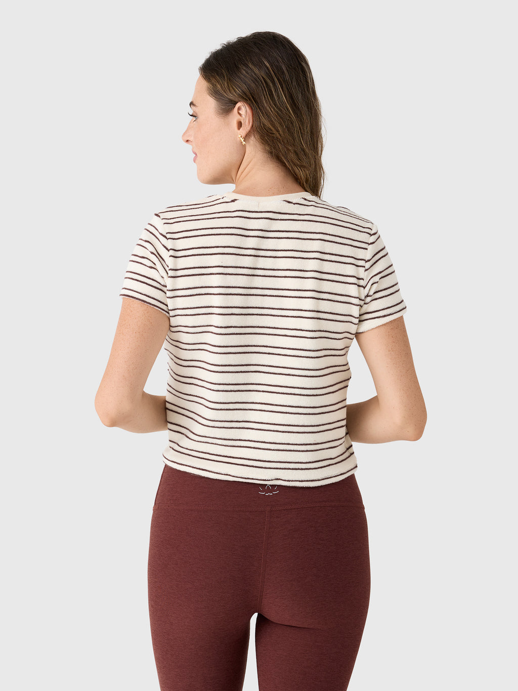 Perfect White Tee Women's Eve Stripe Terry Tee - Saint Bernard