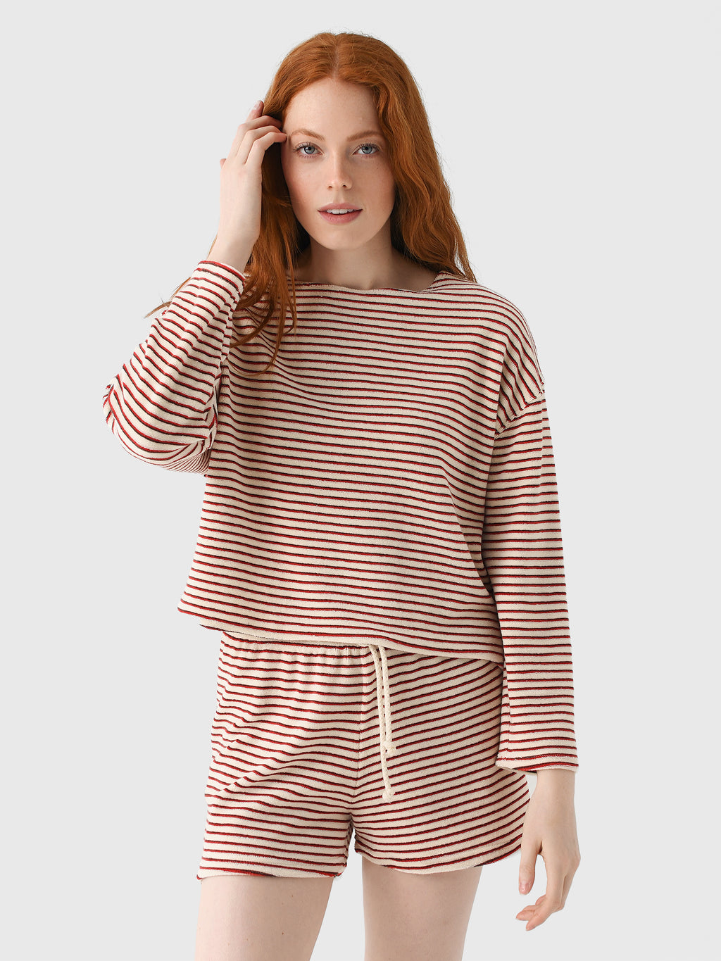 Perfect White Tee Women's Cami Long Sleeve Tee - Saint Bernard