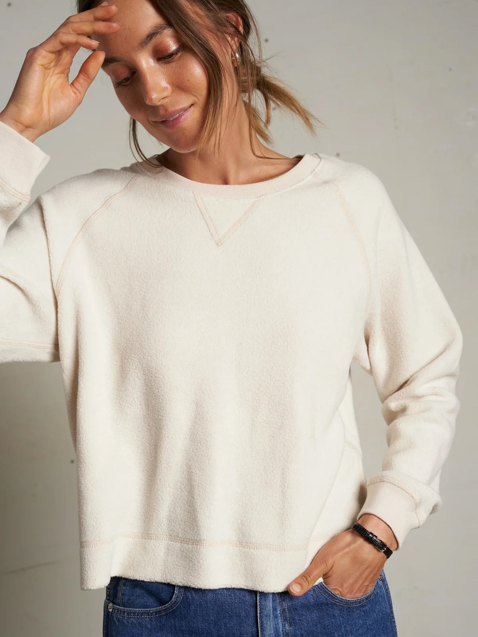 Perfect White Tee Women's Eden Sweatshirt - Saint Bernard