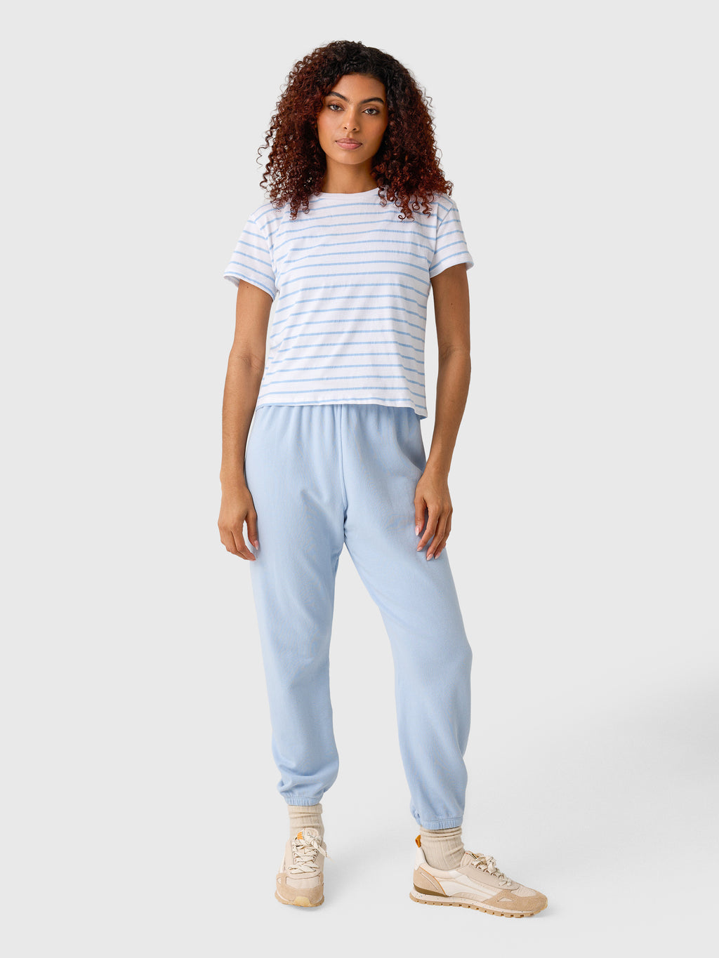 Perfect White Tee Women's Everett Stripe Tee - Saint Bernard