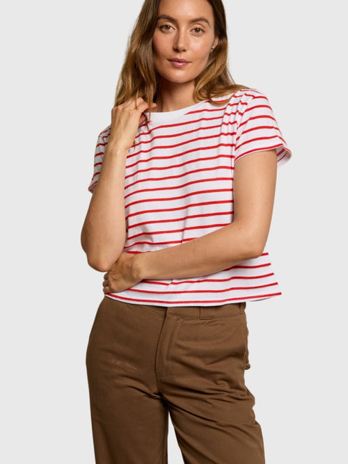 Perfect White Tee Women's Everett Stripe Tee