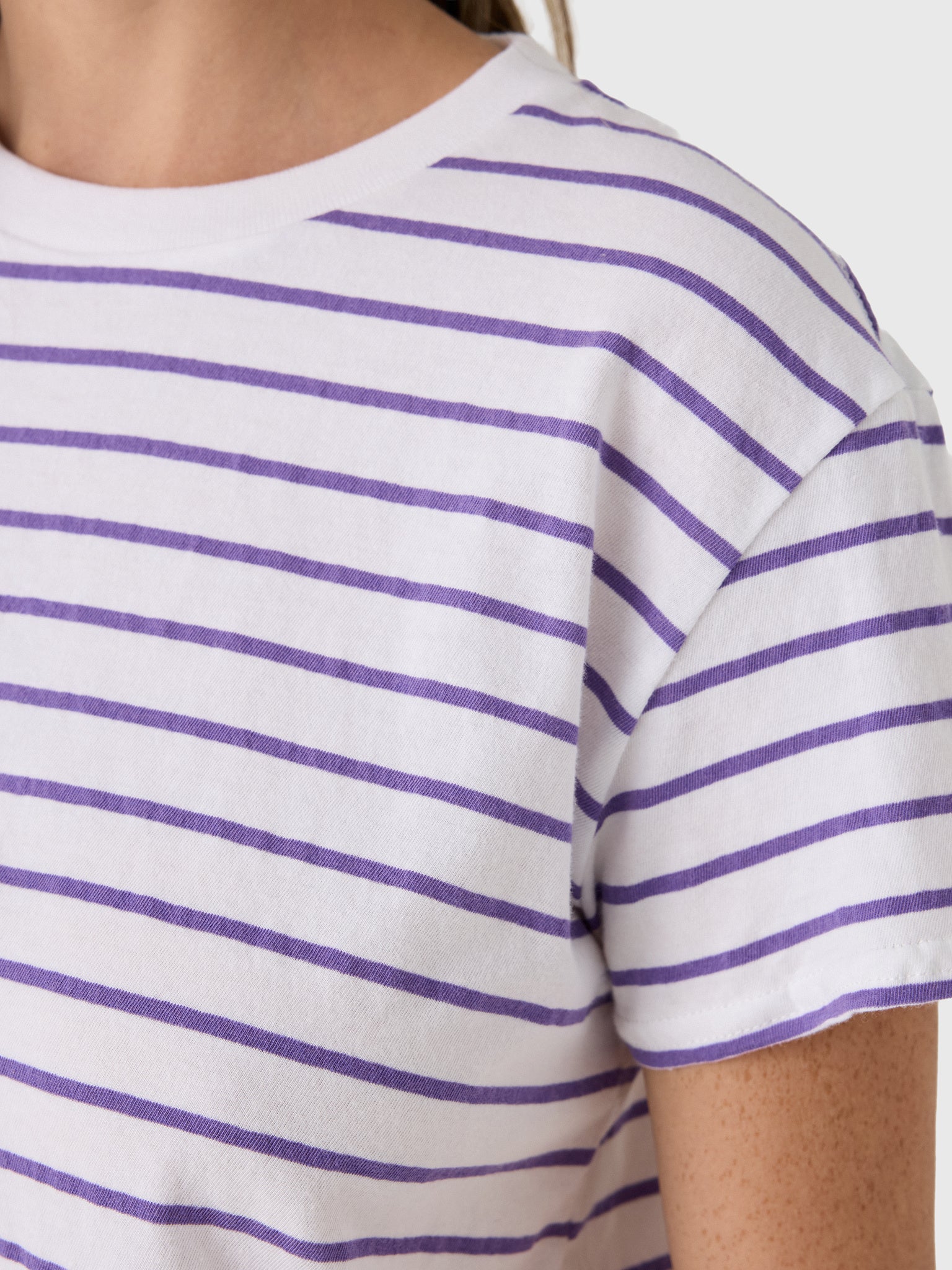 Perfect White Tee Women's Everett Stripe Tee - Saint Bernard