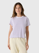 Perfect White Tee Women's Everett Stripe Tee - Saint Bernard