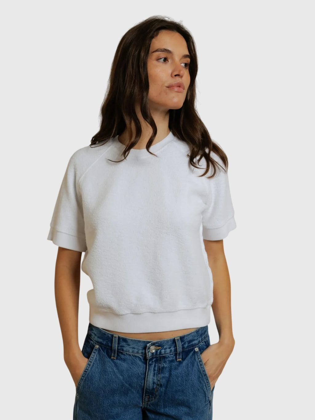Perfect White Tee Women's Kennedy Reverse Tee - Saint Bernard
