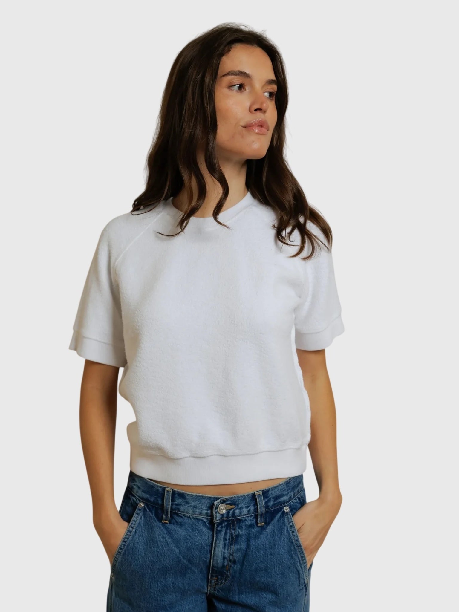 Perfect White Tee Women's Kennedy Reverse Tee - Saint Bernard