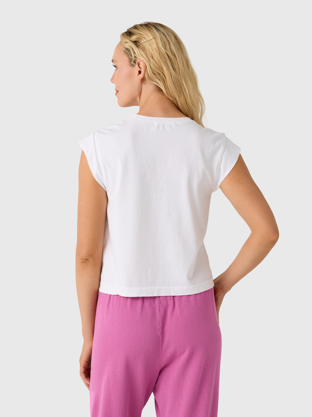 Perfect White Tee Women's Porter Cap Sleeve Tee - Saint Bernard