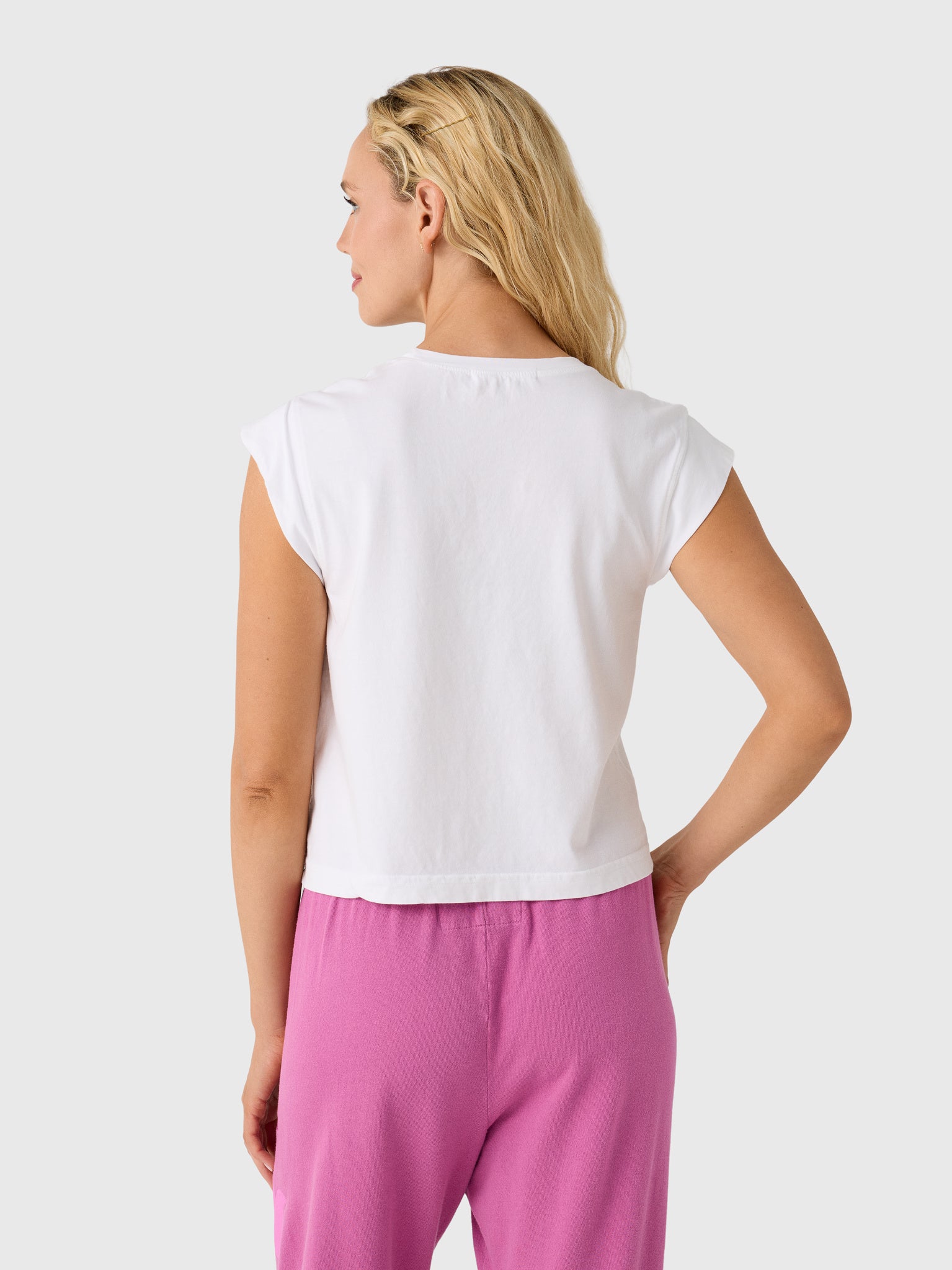 Perfect White Tee Women's Porter Cap Sleeve Tee - Saint Bernard
