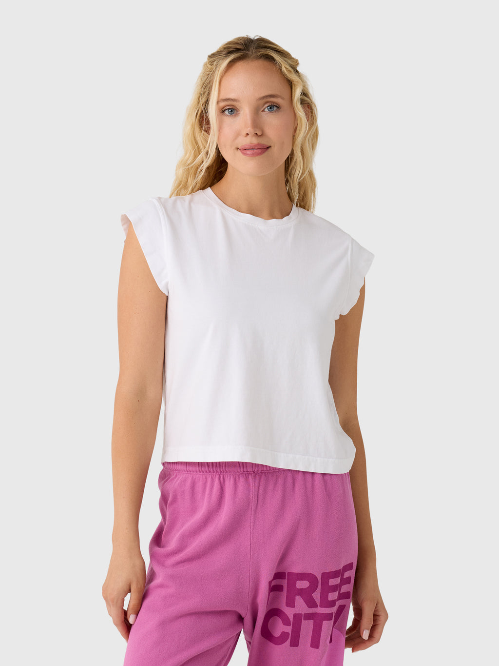 Perfect White Tee Women's Porter Cap Sleeve Tee - Saint Bernard