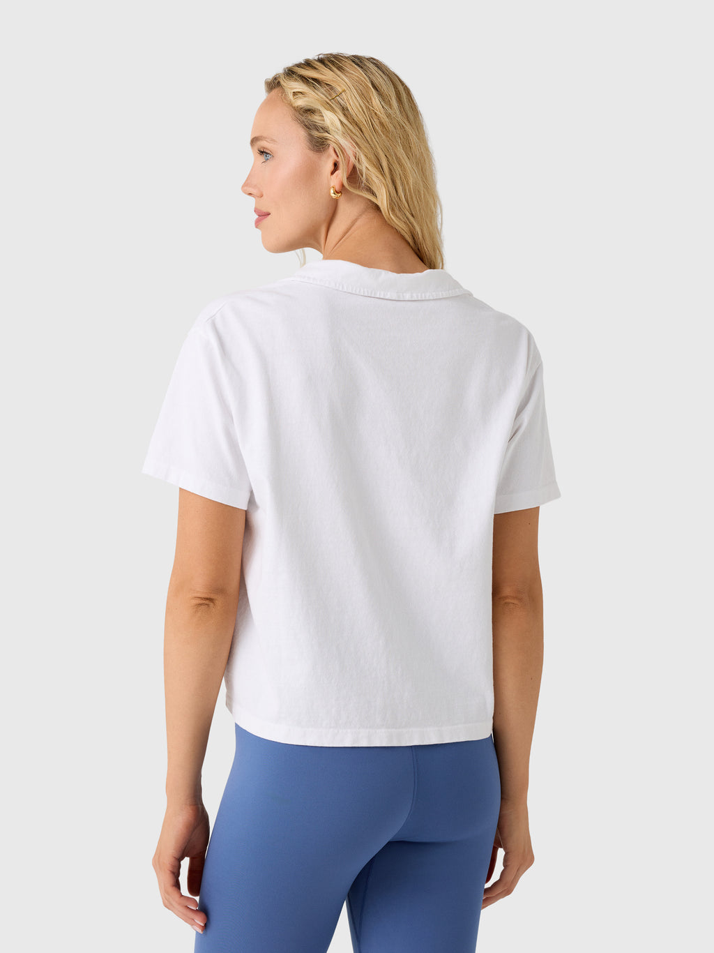 Perfect White Tee Women's Charlie Collared Tee - Saint Bernard