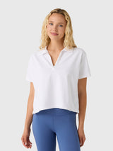 Perfect White Tee Women's Charlie Collared Tee - Saint Bernard