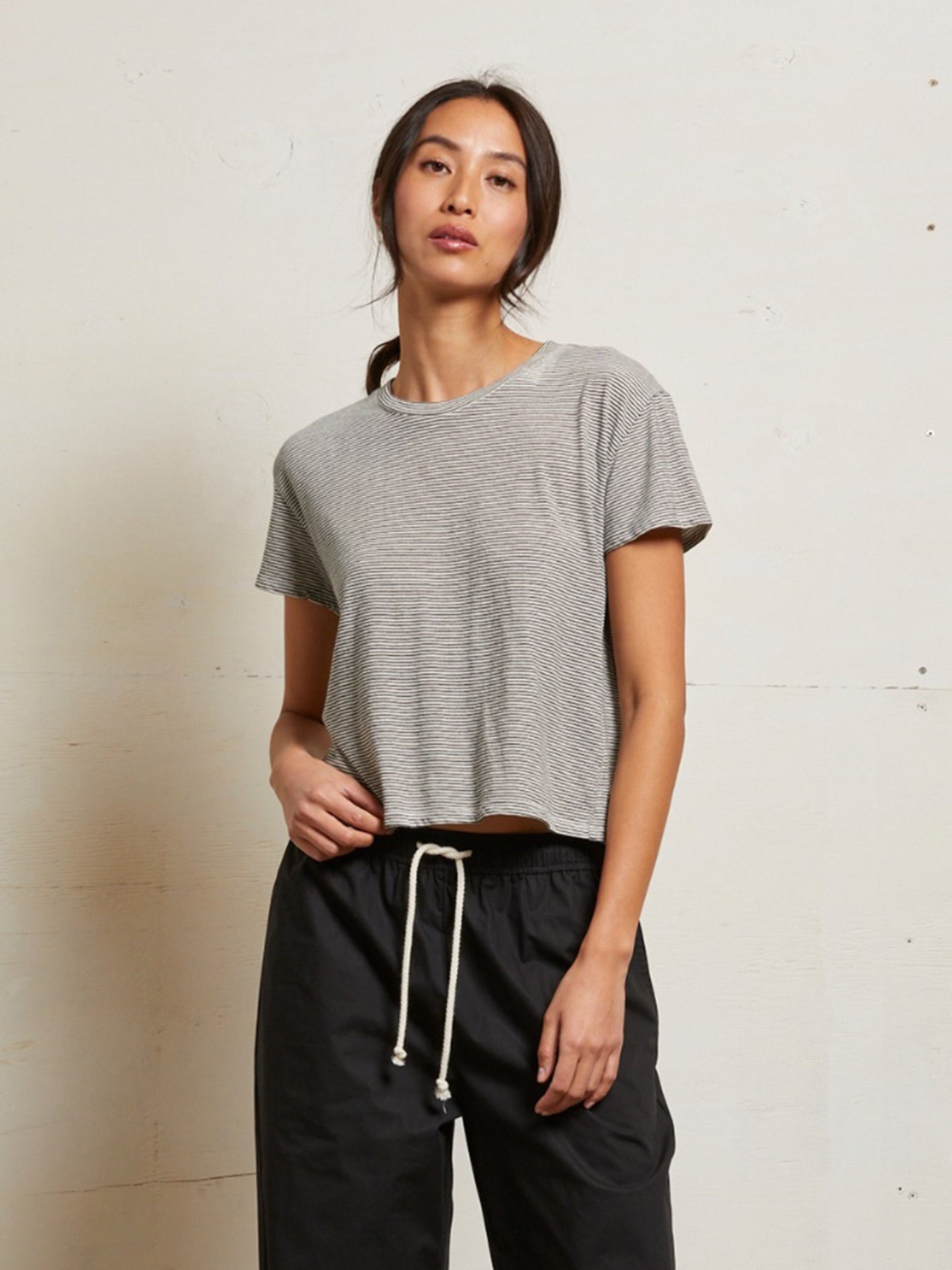 Perfect White Tee Women's Harley Boxy Tee - Saint Bernard