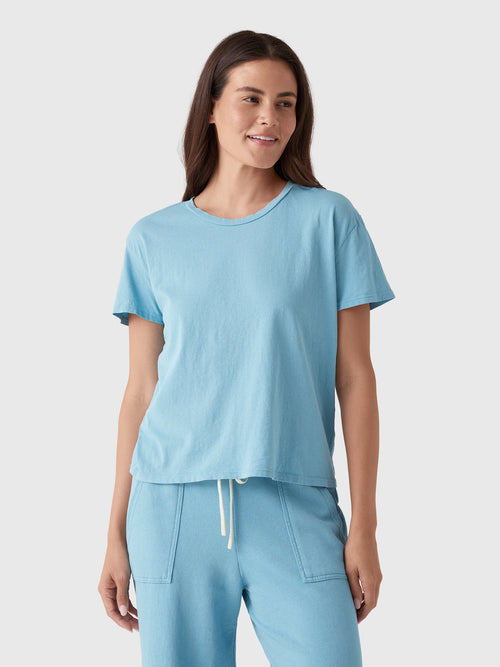 Perfect White Tee Women's Harley Boxy Tee - Saint Bernard