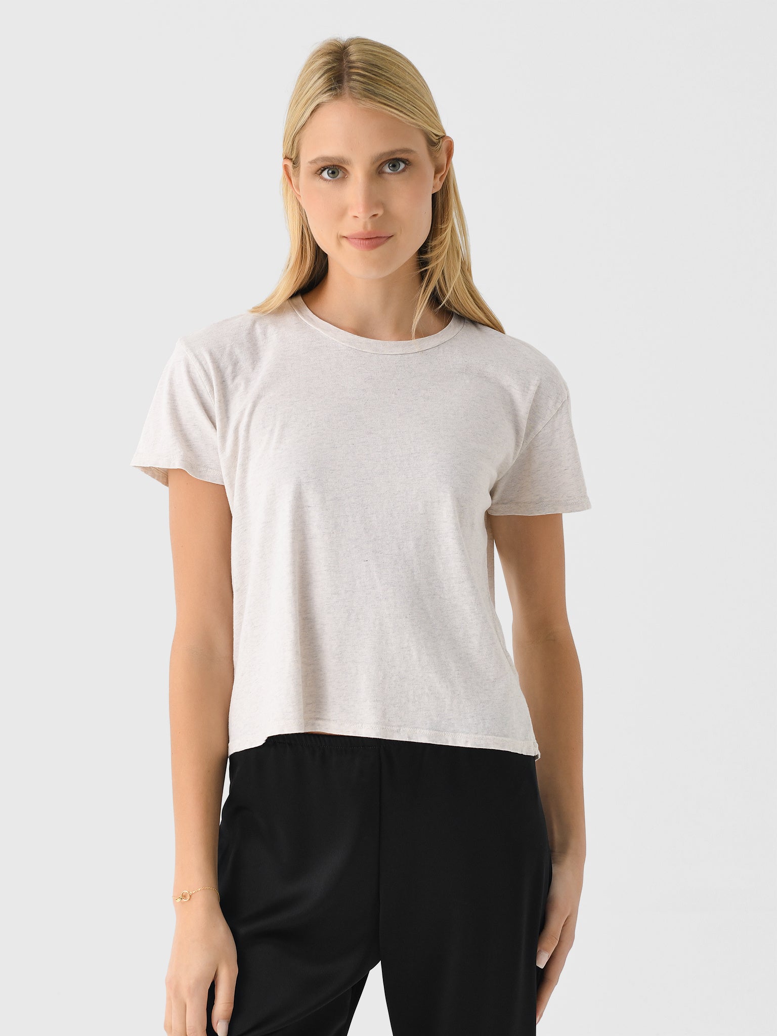 Perfect White Tee Women's Harley Boxy Tee - Saint Bernard