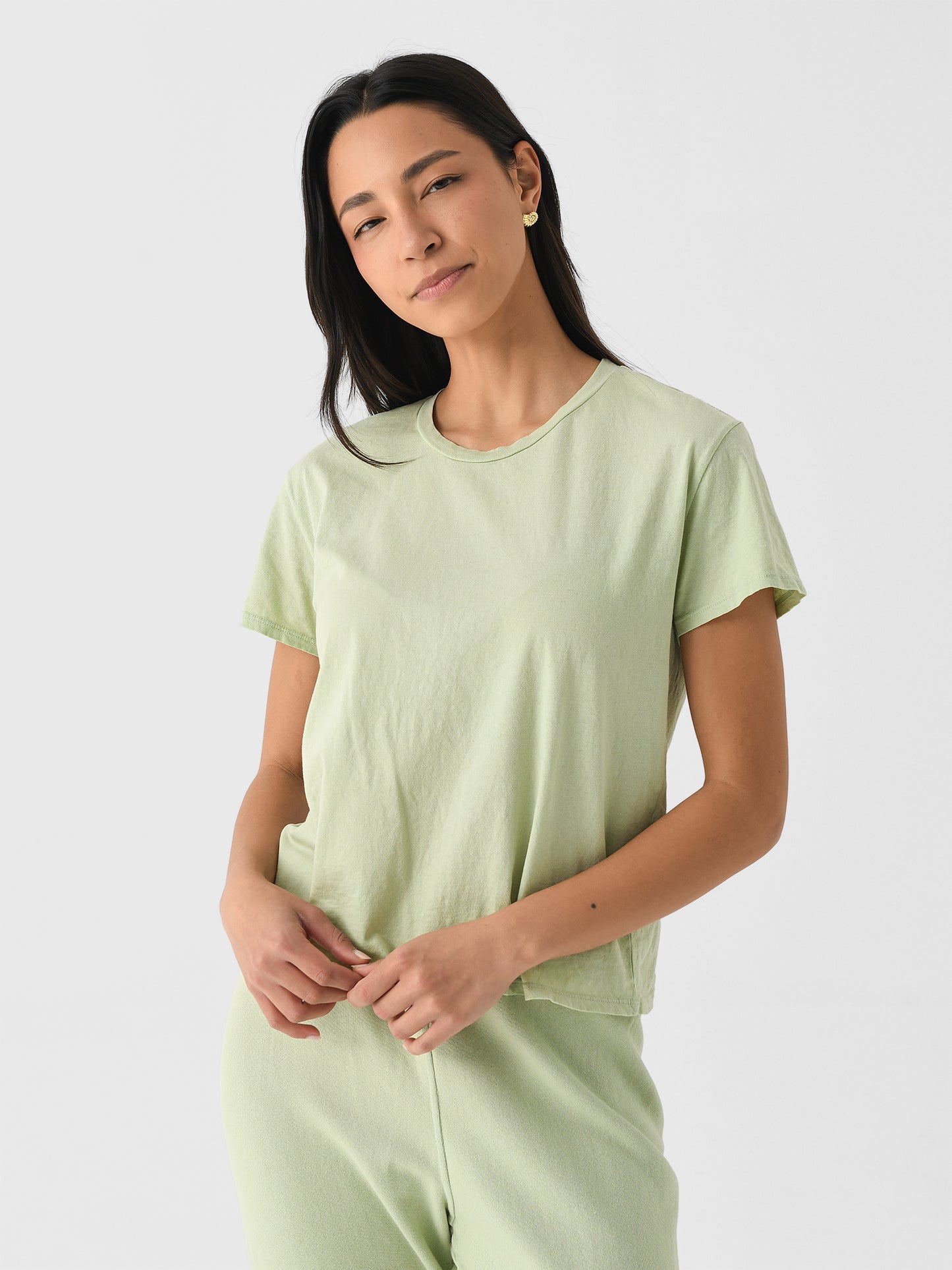 Perfect White Tee Women's Harley Boxy Tee - Saint Bernard