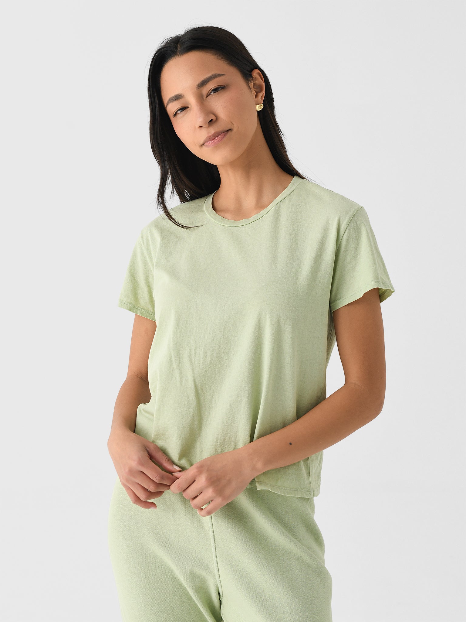 Perfect White Tee Women's Harley Boxy Tee - Saint Bernard