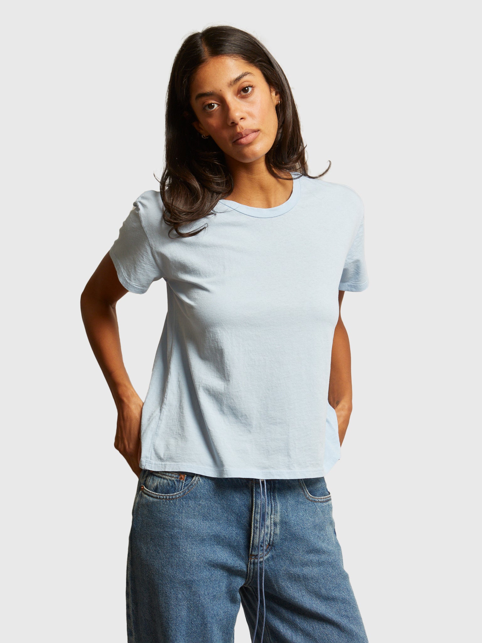 Perfect White Tee Women's Harley Boxy Tee - Saint Bernard