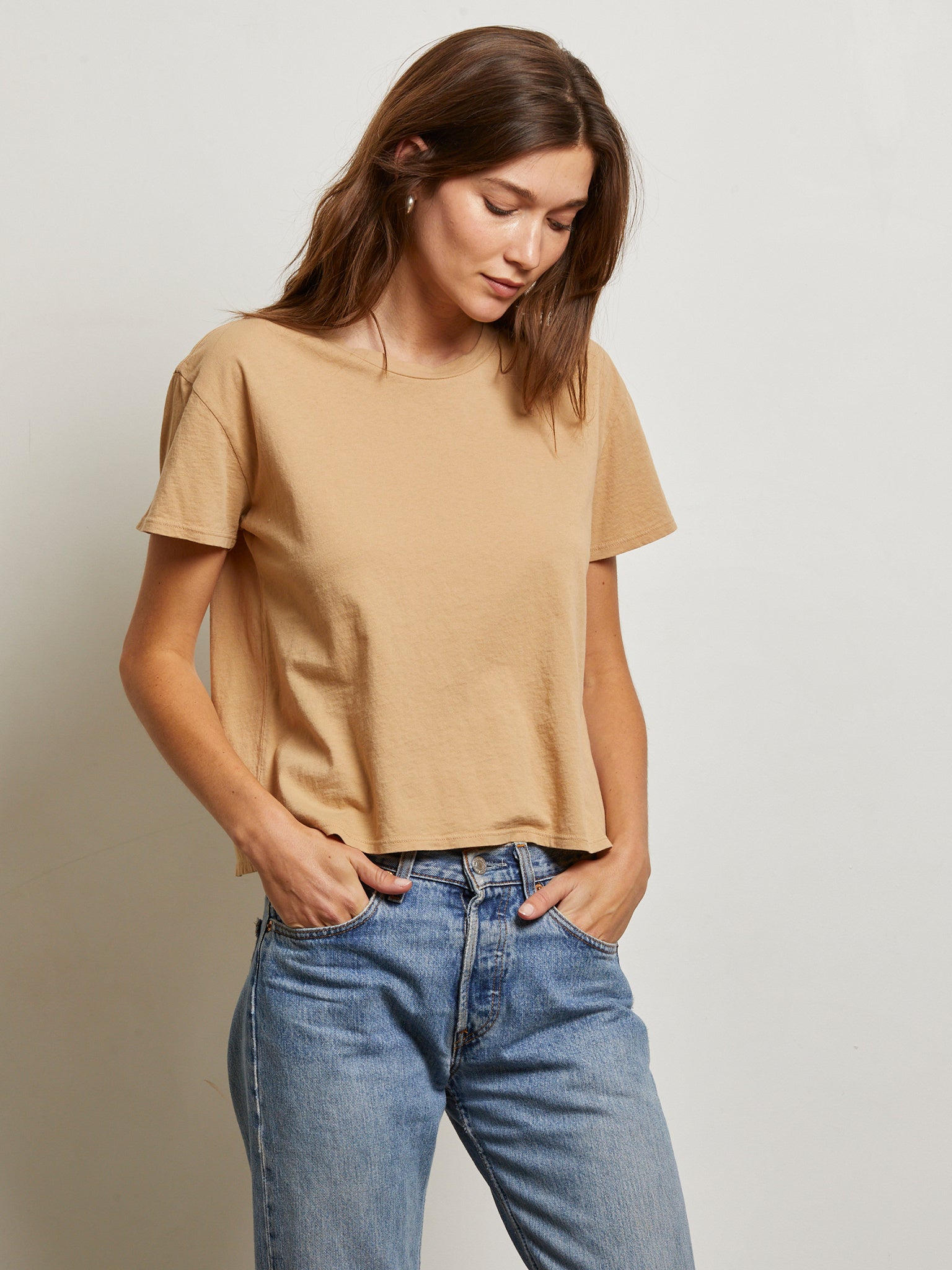 Perfect White Tee Women's Harley Boxy Tee - Saint Bernard