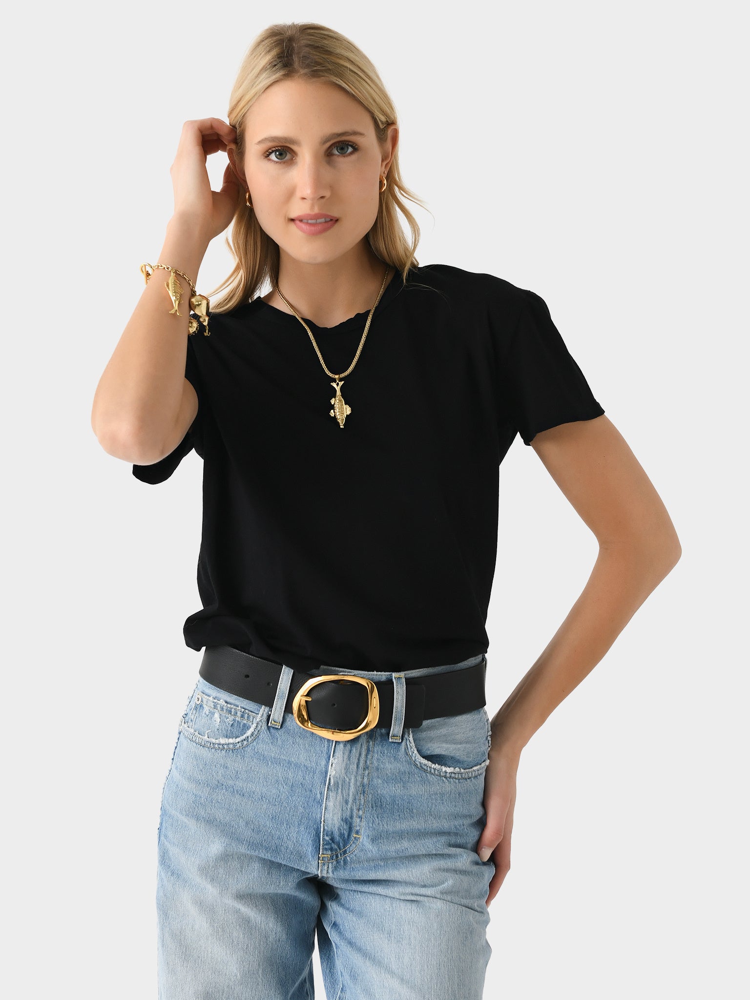 Perfect White Tee Women's Harley Boxy Tee - Saint Bernard