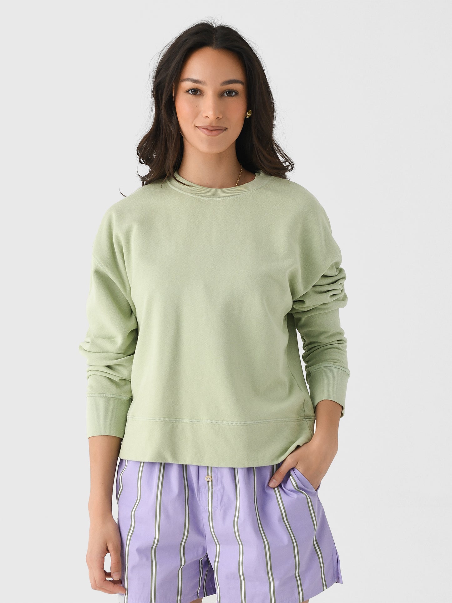 Perfect White Tee Women's Tyler Sweatshirt - Saint Bernard