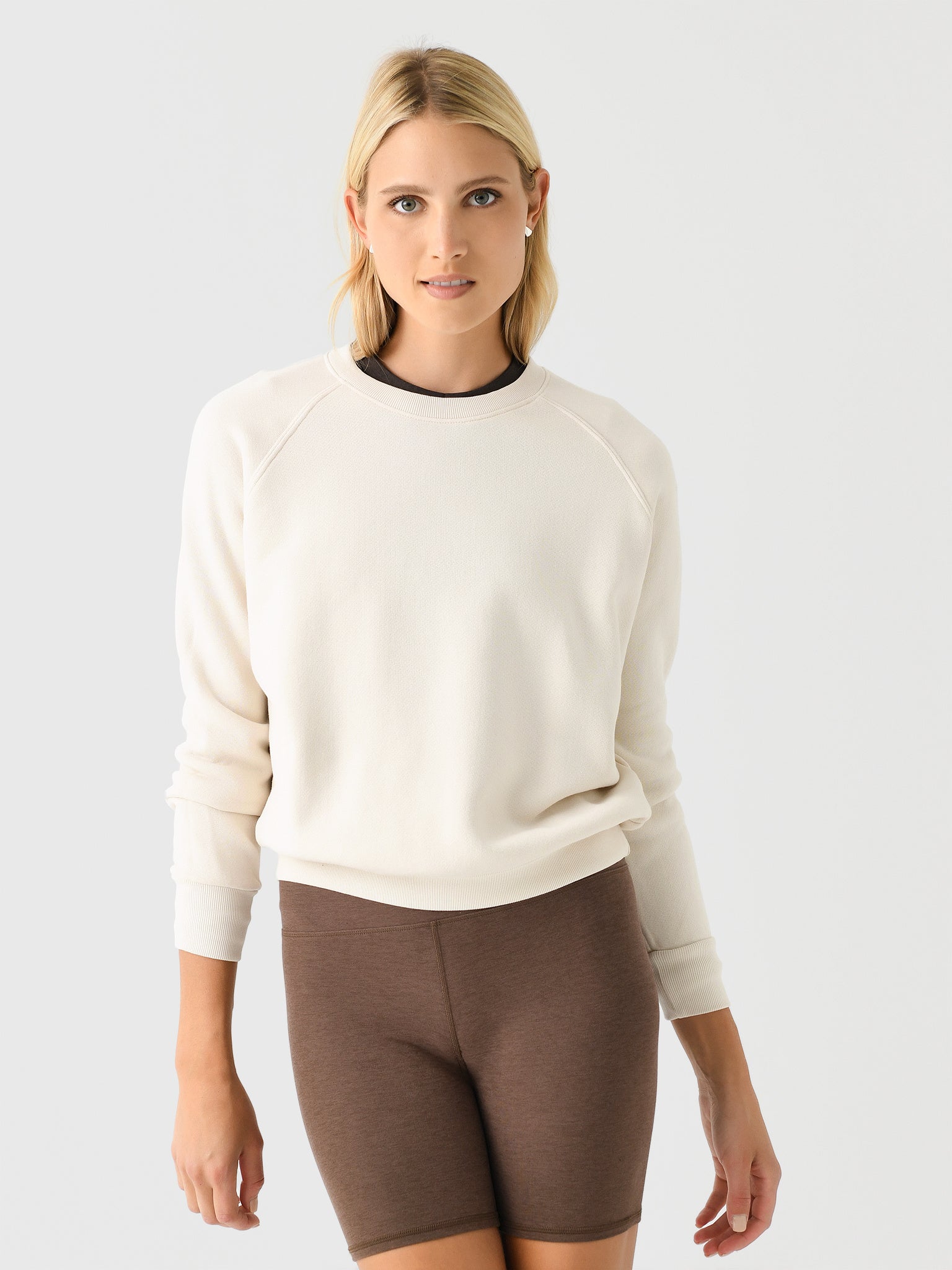 Perfect White Tee Women's Lennon Shrunken Sweatshirt - Saint Bernard