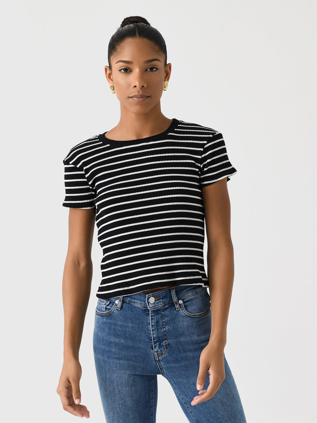 Perfect White Tee Women's Julia Baby Tee - Saint Bernard