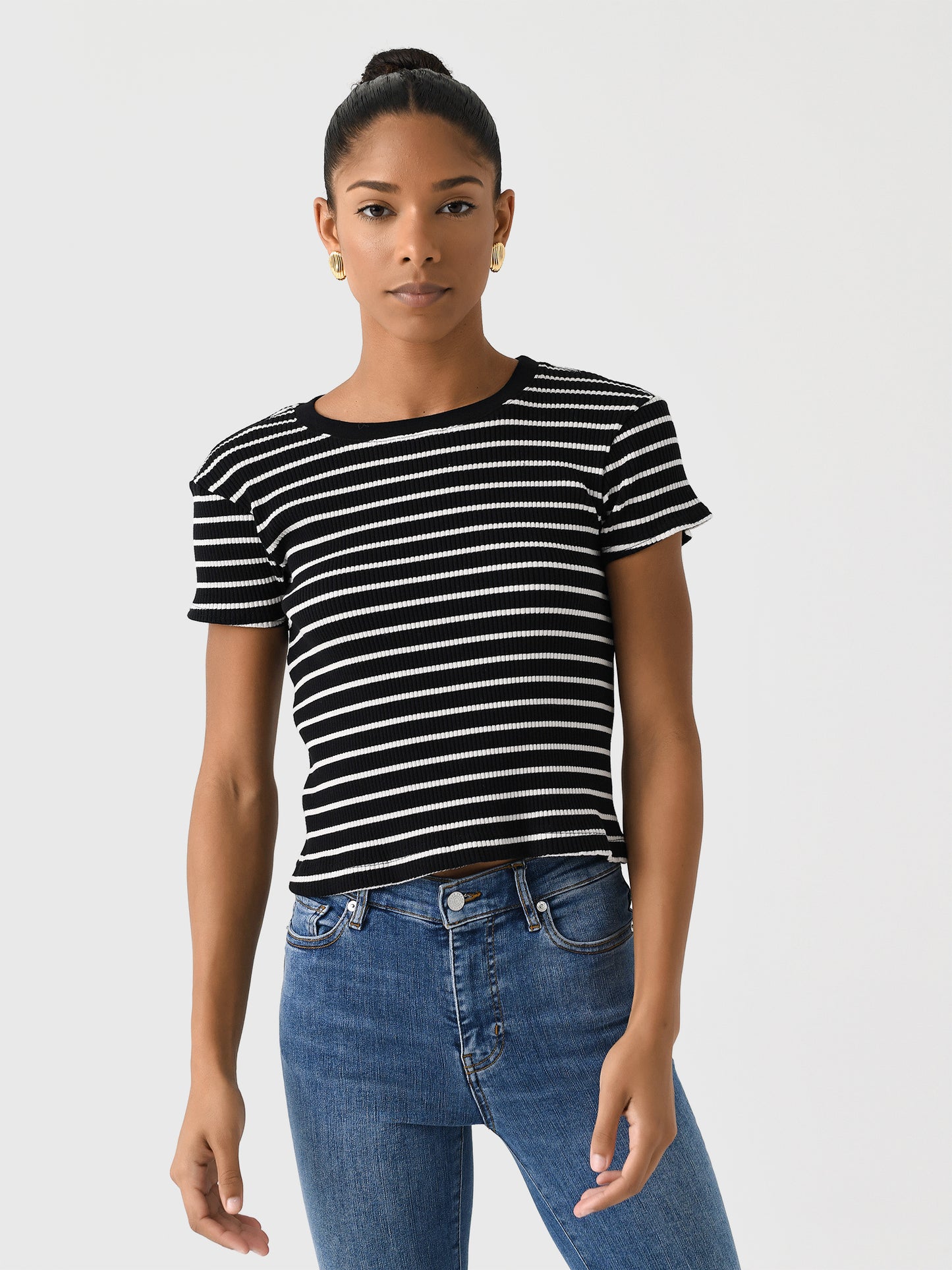 Perfect White Tee Women's Julia Baby Tee - Saint Bernard