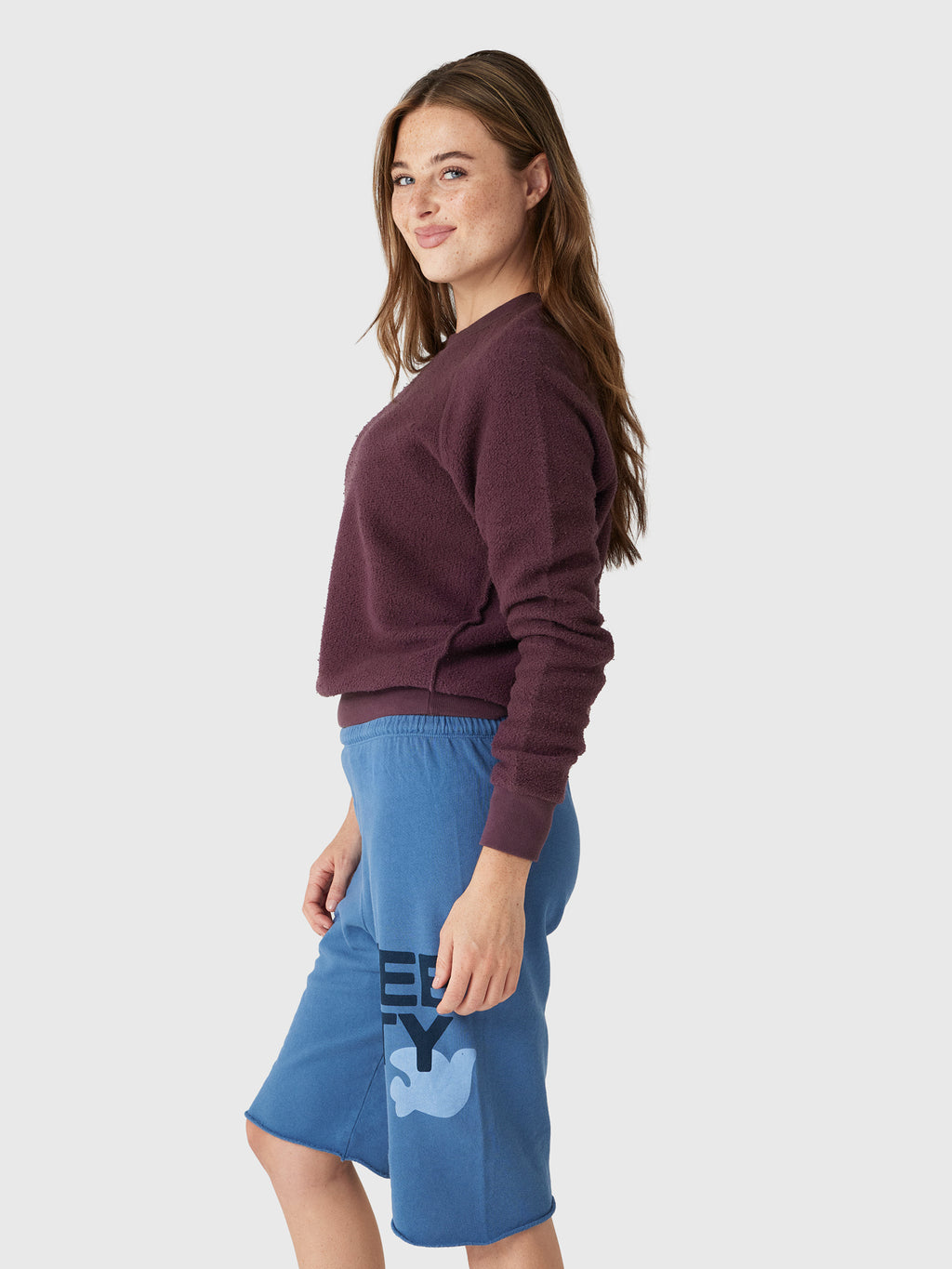 Perfect White Tee Women's Ziggy Reverse Shrunken Sweatshirt - Saint Bernard