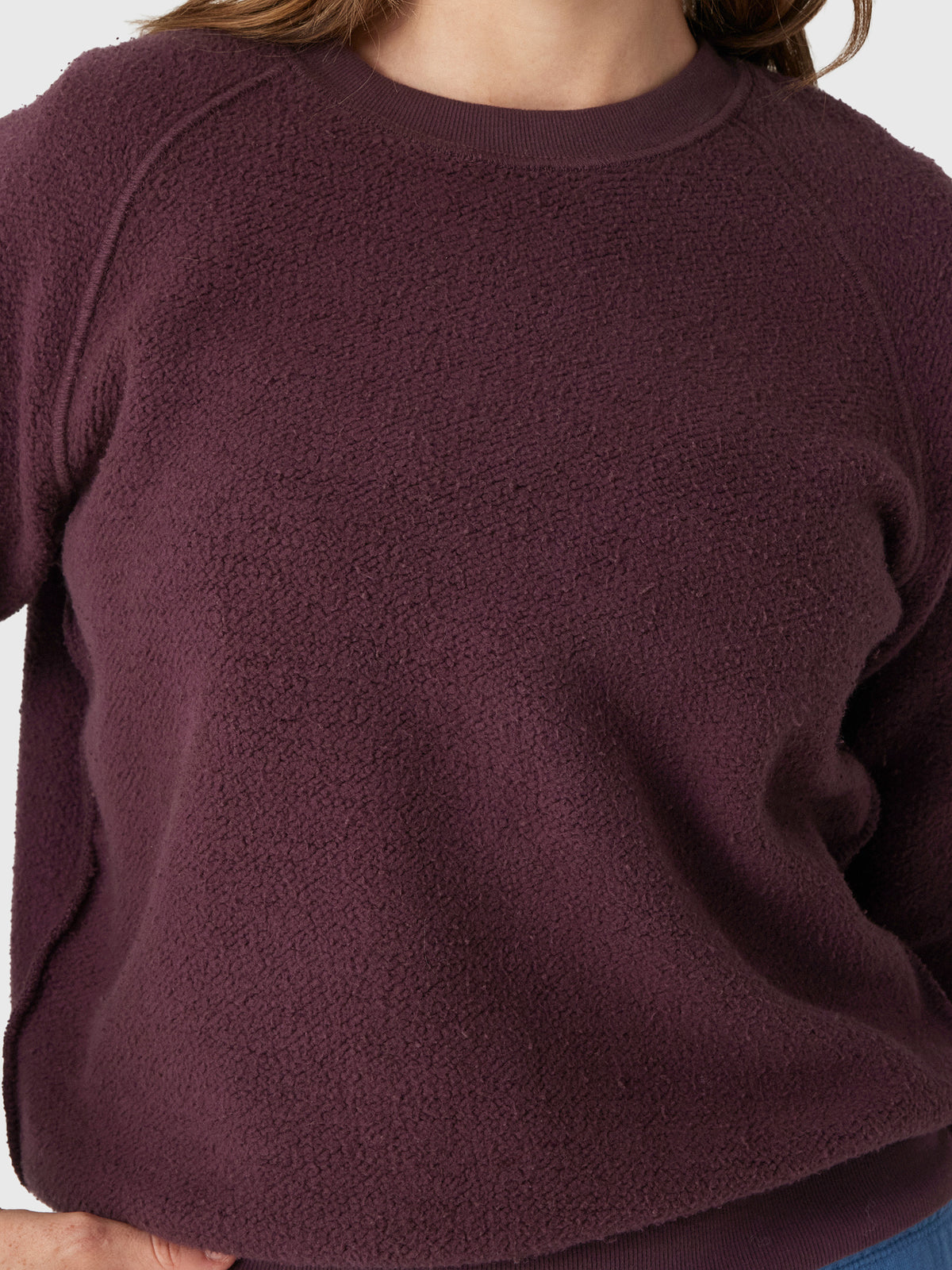 Perfect White Tee Women's Ziggy Reverse Shrunken Sweatshirt - Saint Bernard