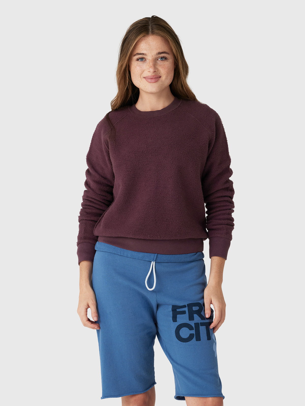 Perfect White Tee Women's Ziggy Reverse Shrunken Sweatshirt - Saint Bernard