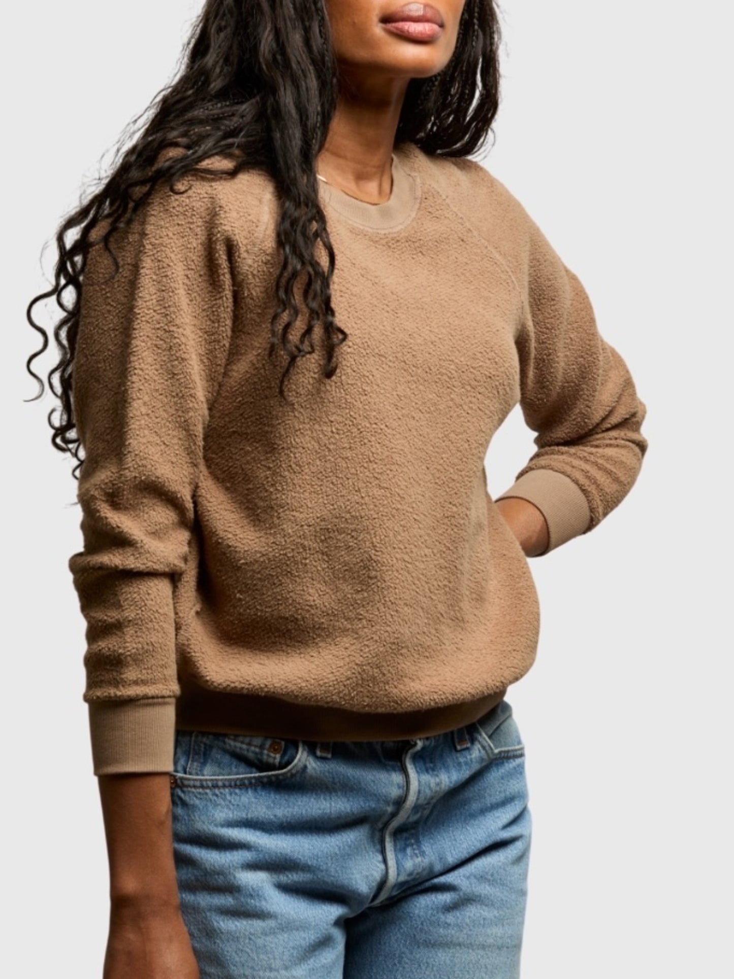 Perfect White Tee Women's Ziggy Reverse Shrunken Sweatshirt