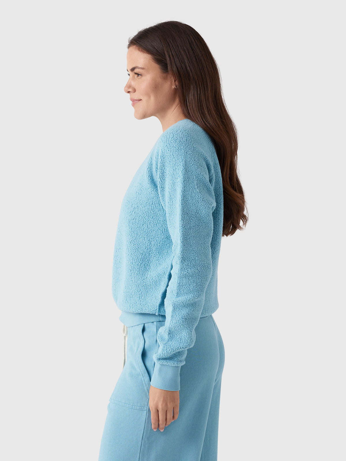 Perfect White Tee Women's Ziggy Reverse Shrunken Sweatshirt - Saint Bernard