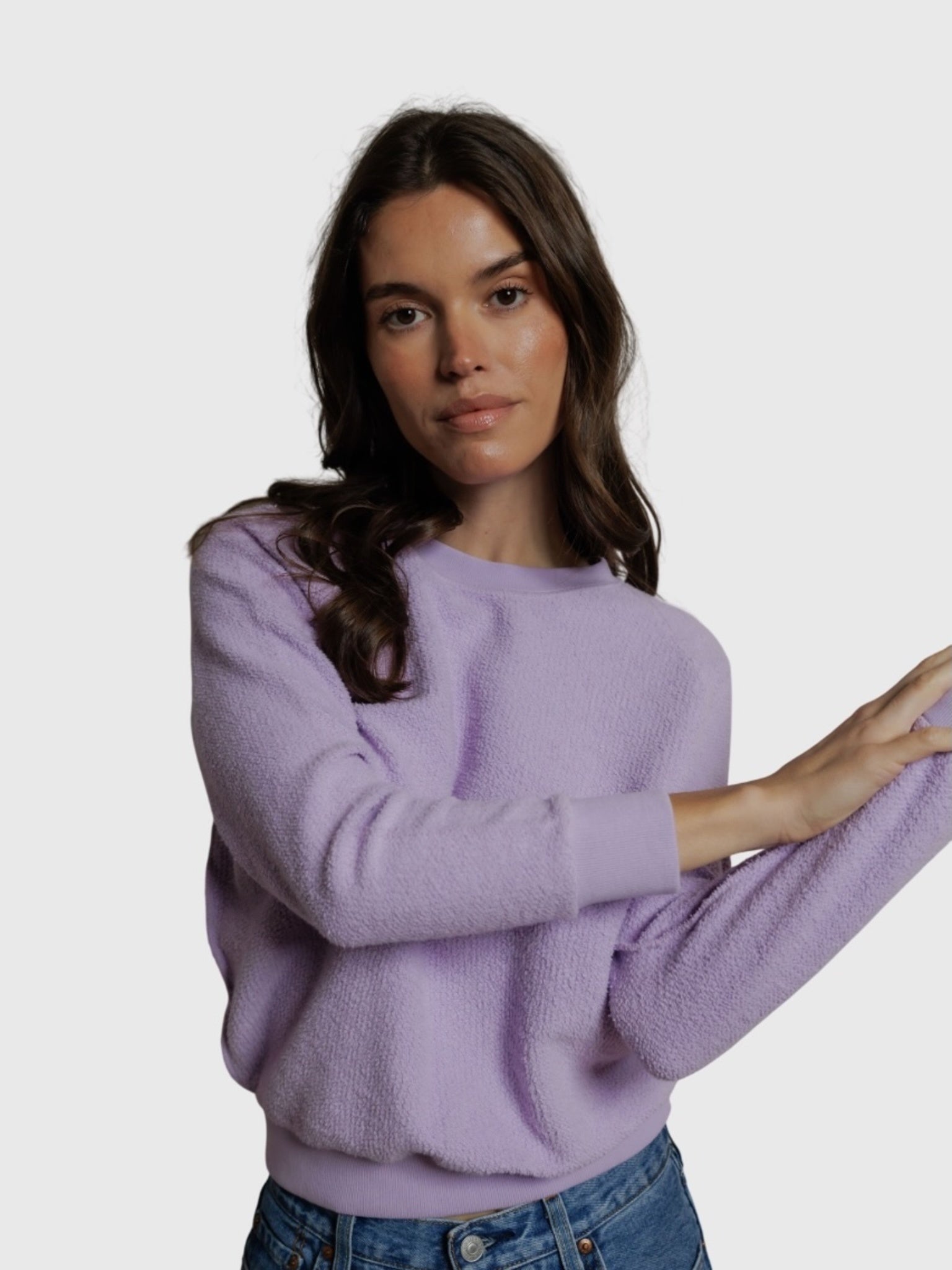 Perfect White Tee Women's Ziggy Reverse Shrunken Sweatshirt