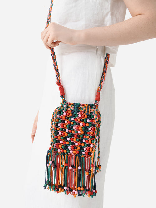 Chufy Trippy Hand Knitted Macrame Mini Bag