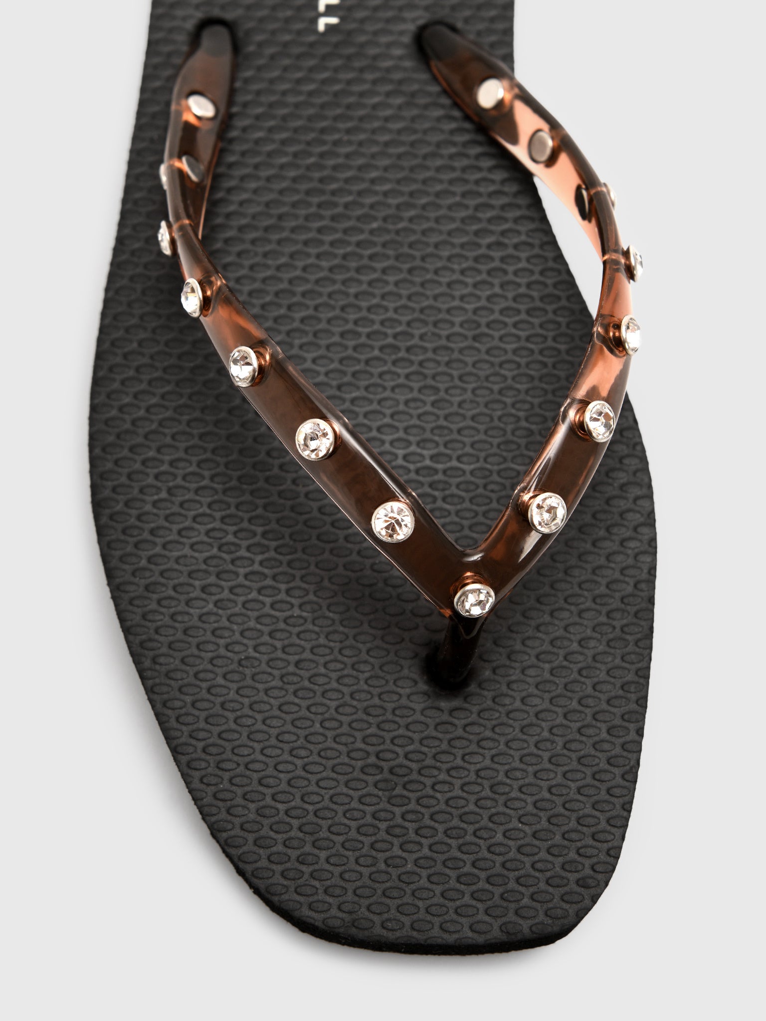 Loeffler Randall Women's Taryn Crystal Jelly Flip Flop - Saint Bernard