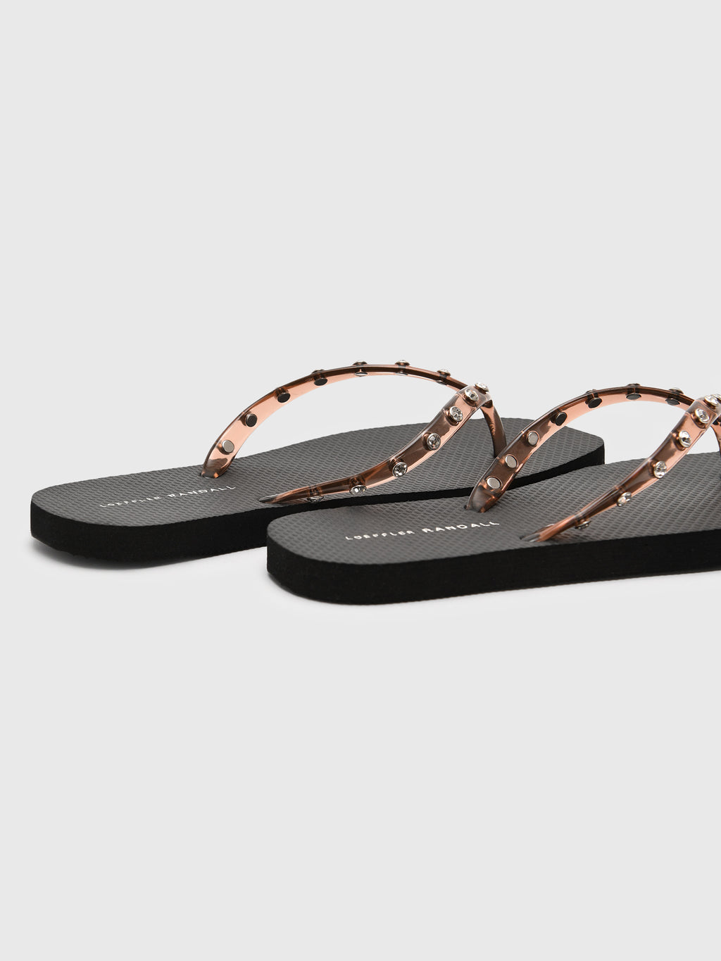 Loeffler Randall Women's Taryn Crystal Jelly Flip Flop - Saint Bernard