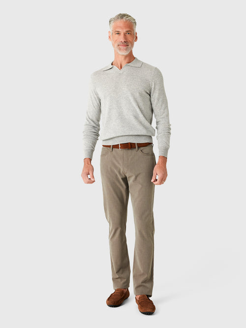 Rye51 Men's The Tatum Johnny Collar Polo Sweater