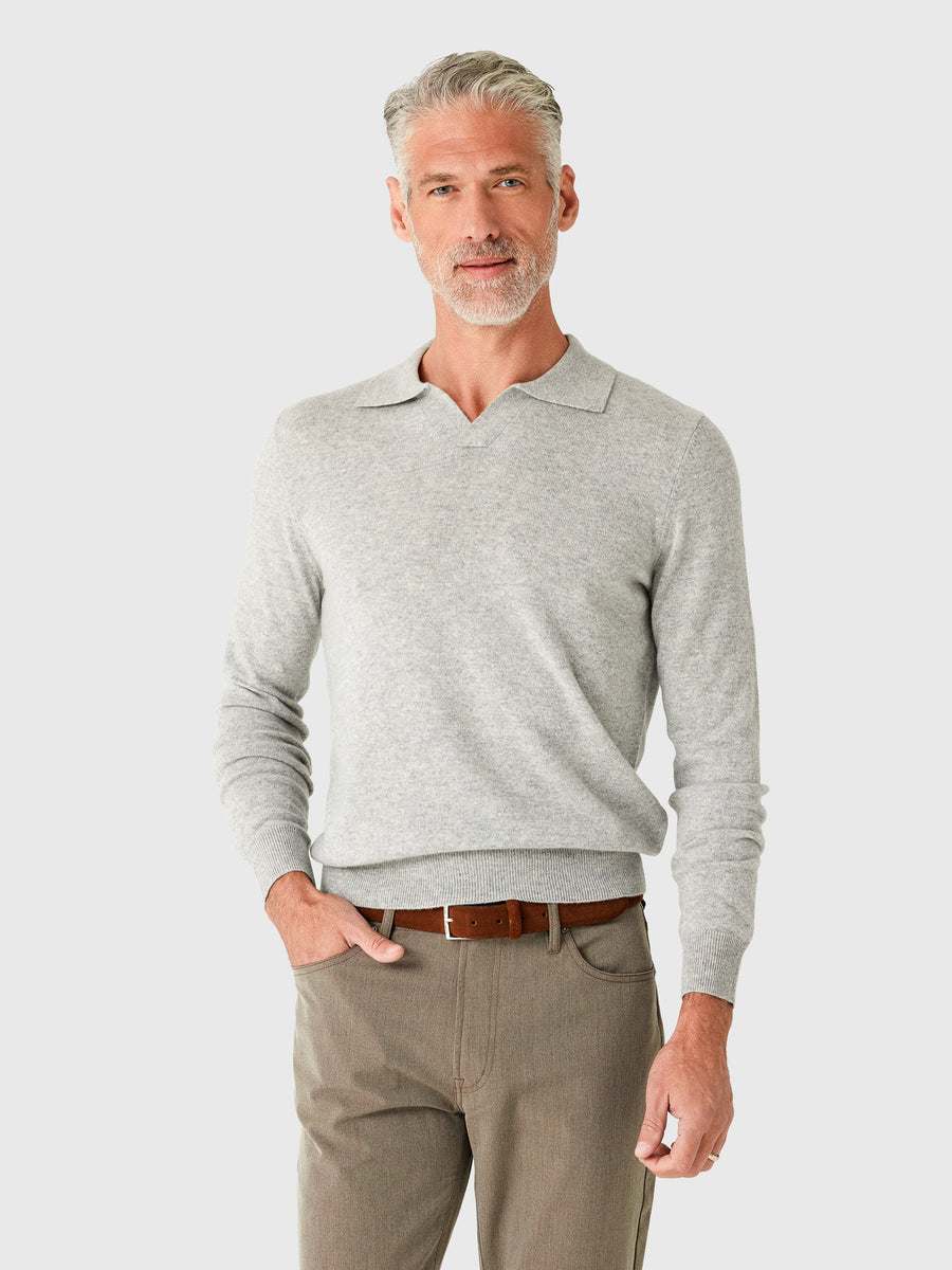 Rye51 Men's The Tatum Johnny Collar Polo Sweater