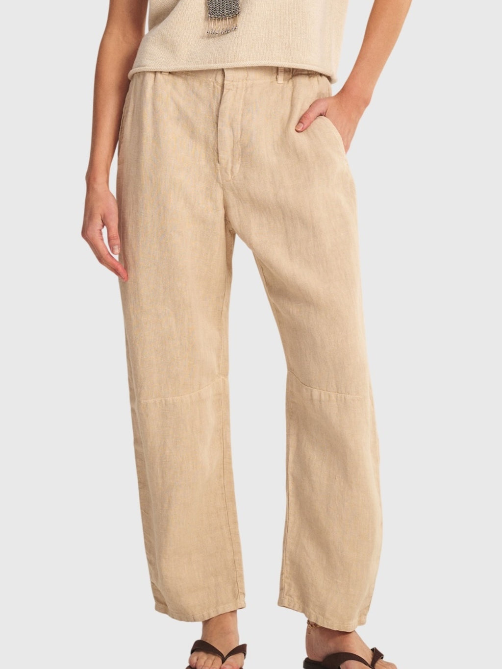 Velvet Women's Taylor Heavy Linen Pant - Saint Bernard