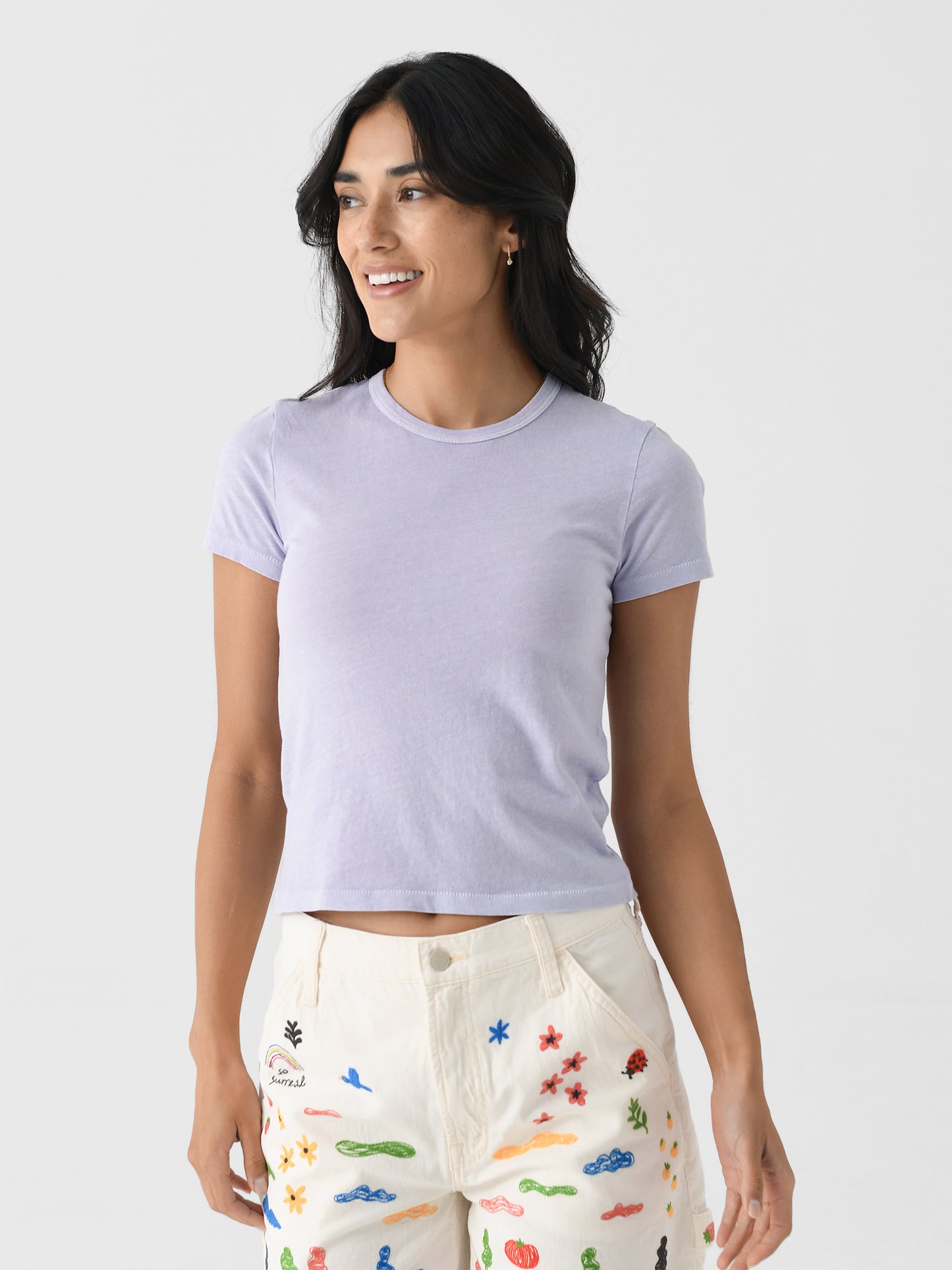 SLVRLAKE Women's Baby Tee - Saint Bernard