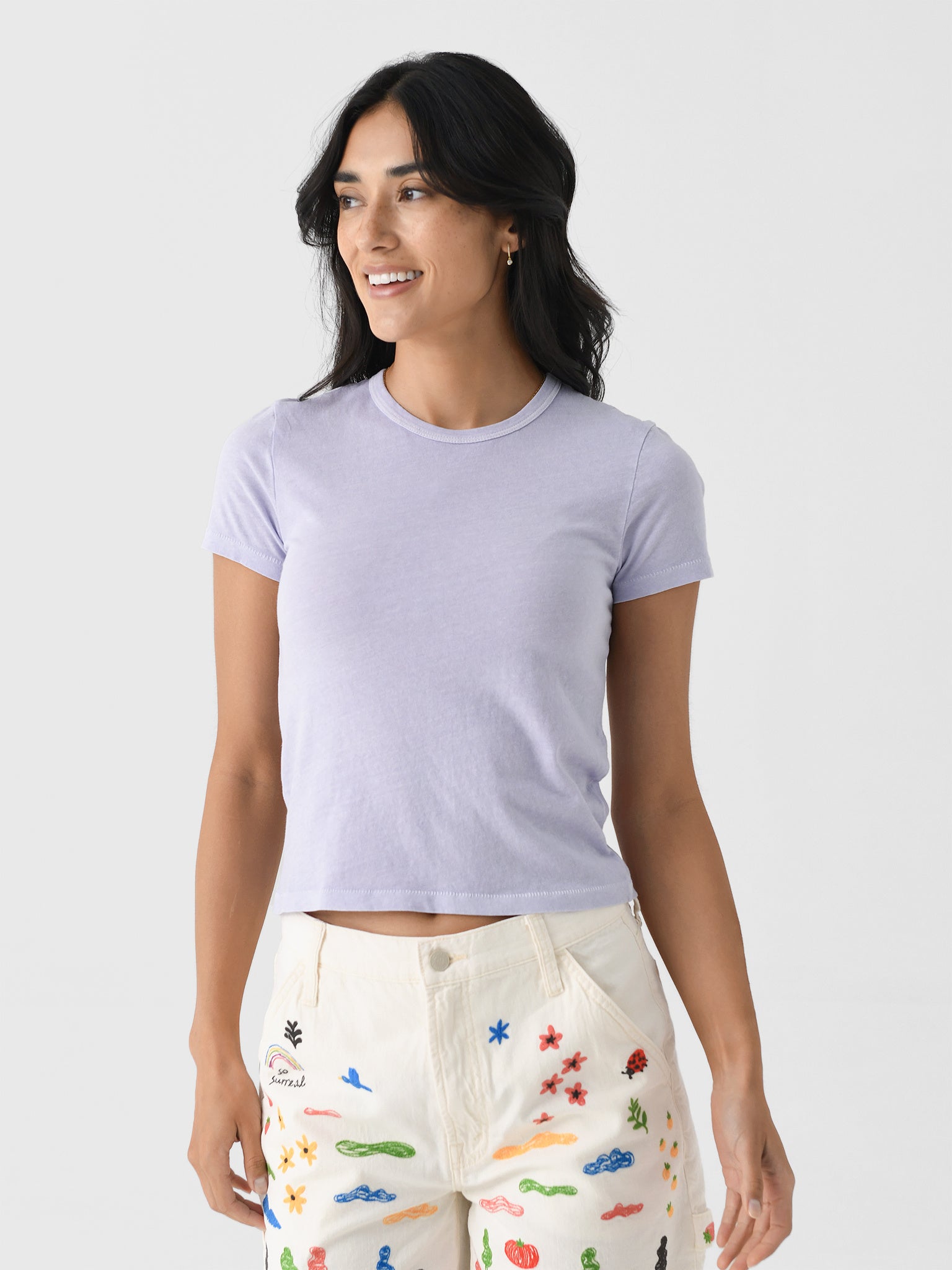 SLVRLAKE Women's Baby Tee - Saint Bernard