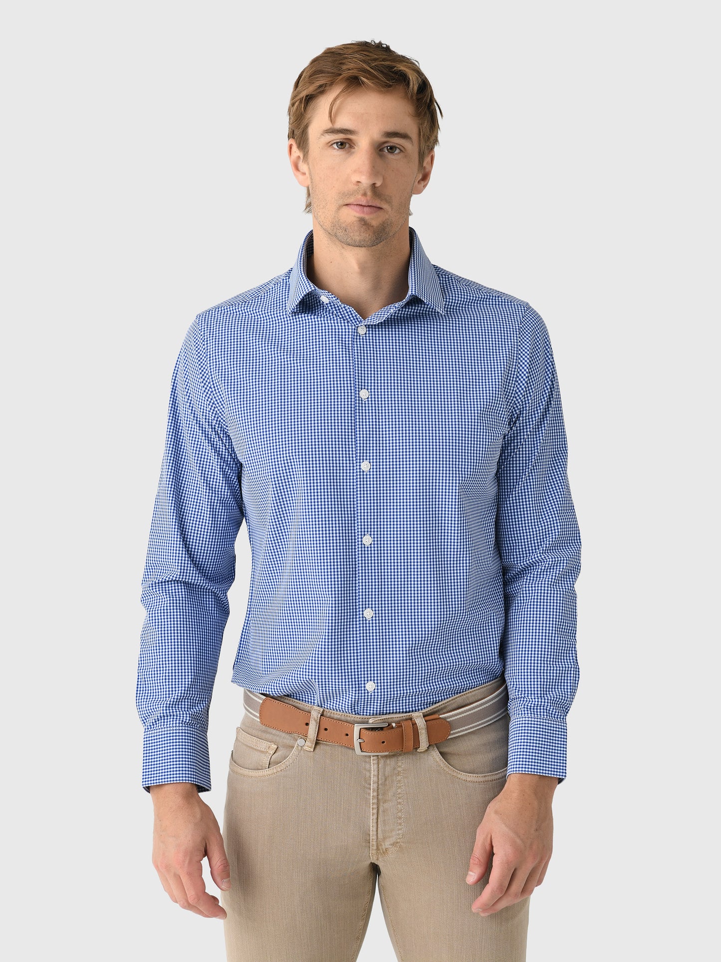 Mizzen+Main Men's Trim Leeward Dress Shirt - Saint Bernard