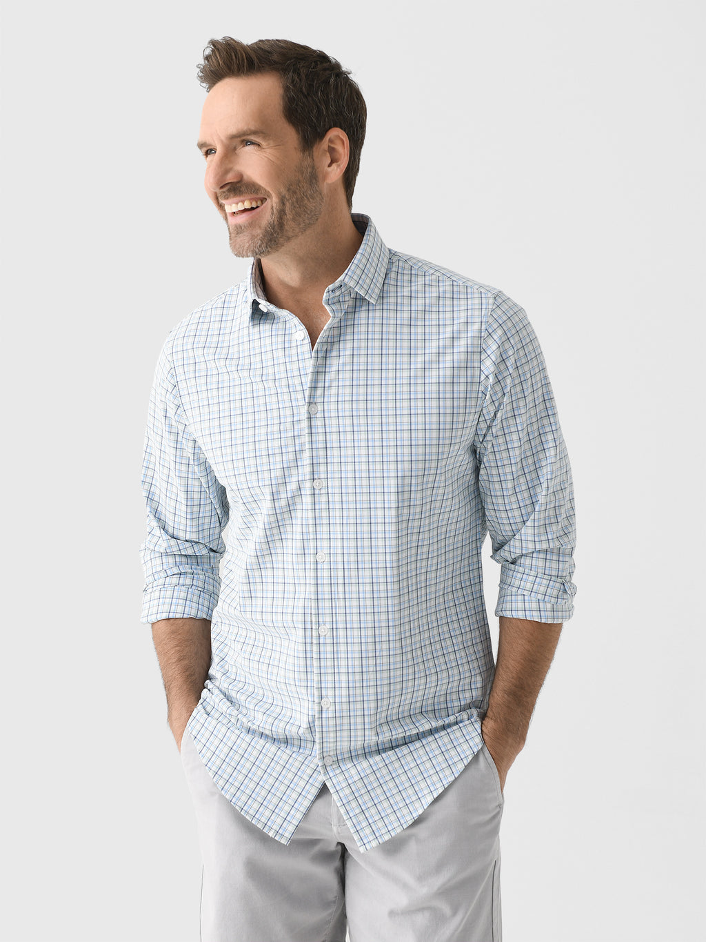Mizzen+Main Men's Trim Leeward Dress Shirt - Saint Bernard