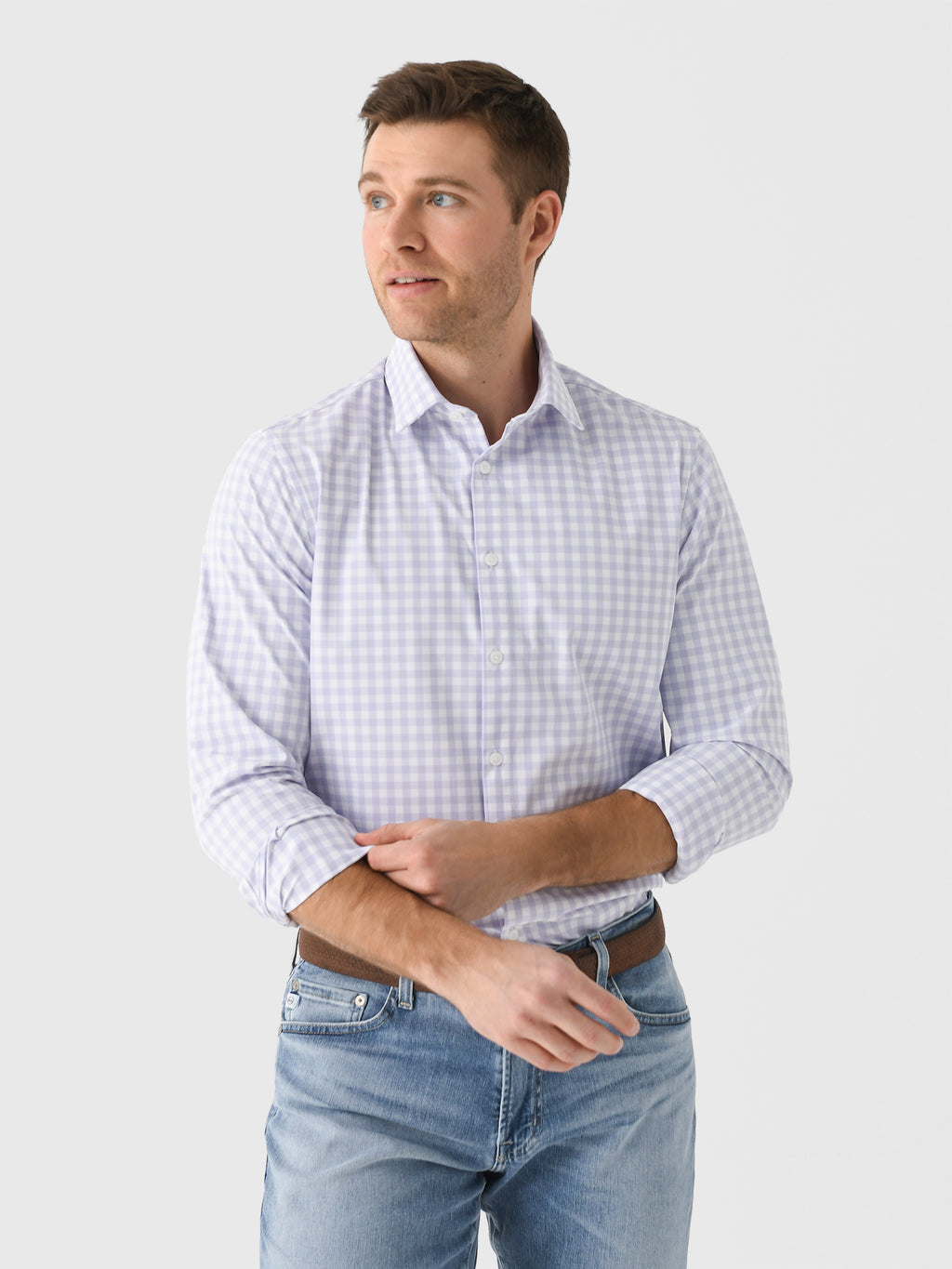 Mizzen+Main Men's Trim Leeward Dress Shirt - Saint Bernard