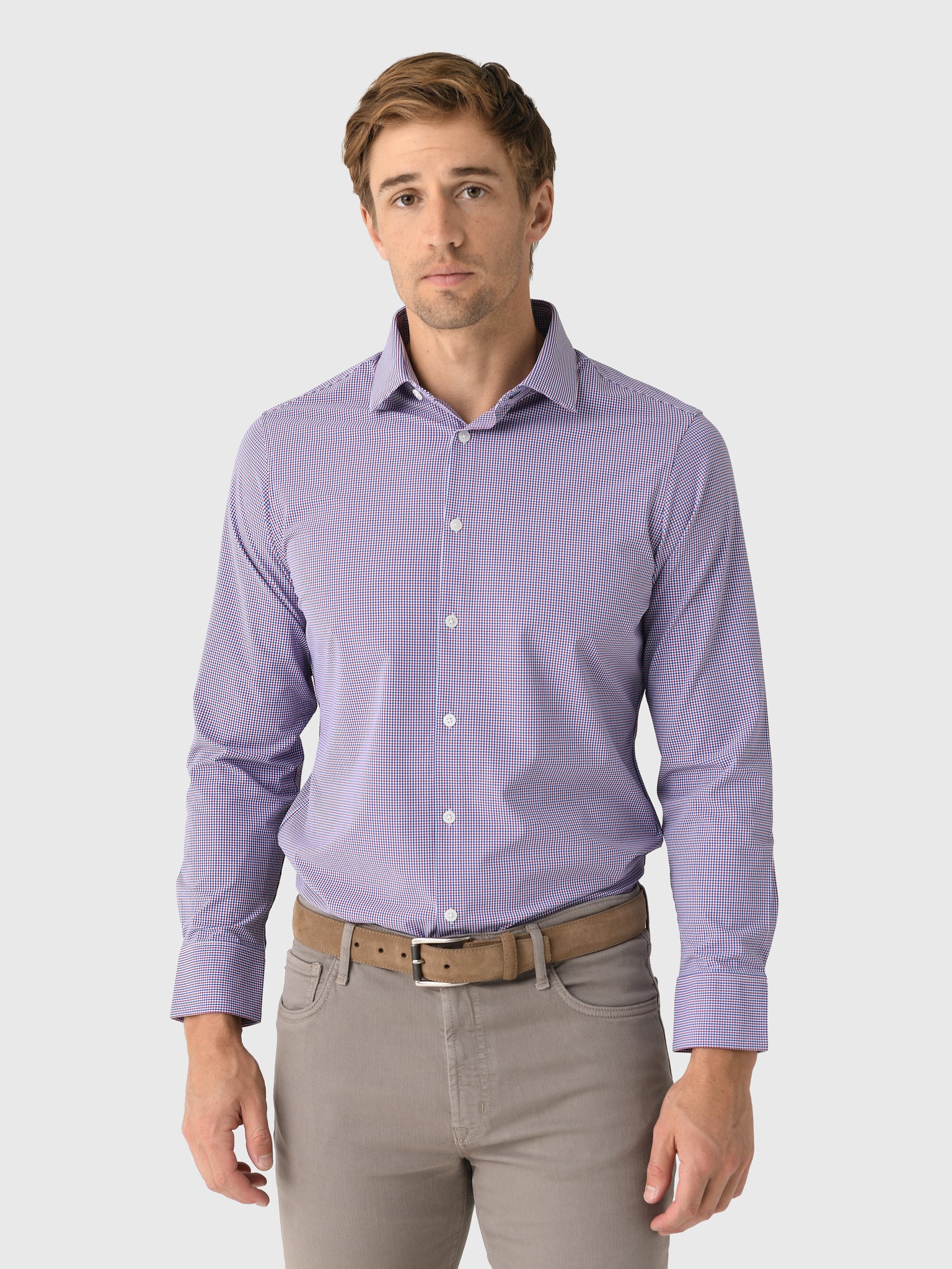 Mizzen+Main Men's Trim Leeward Dress Shirt - Saint Bernard