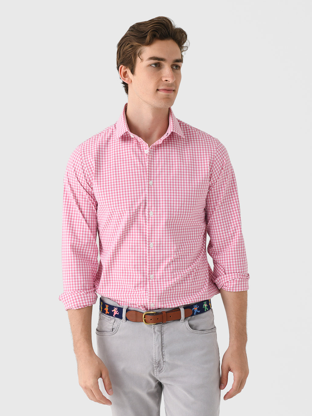 Mizzen+Main Men's Trim Leeward Dress Shirt - Saint Bernard