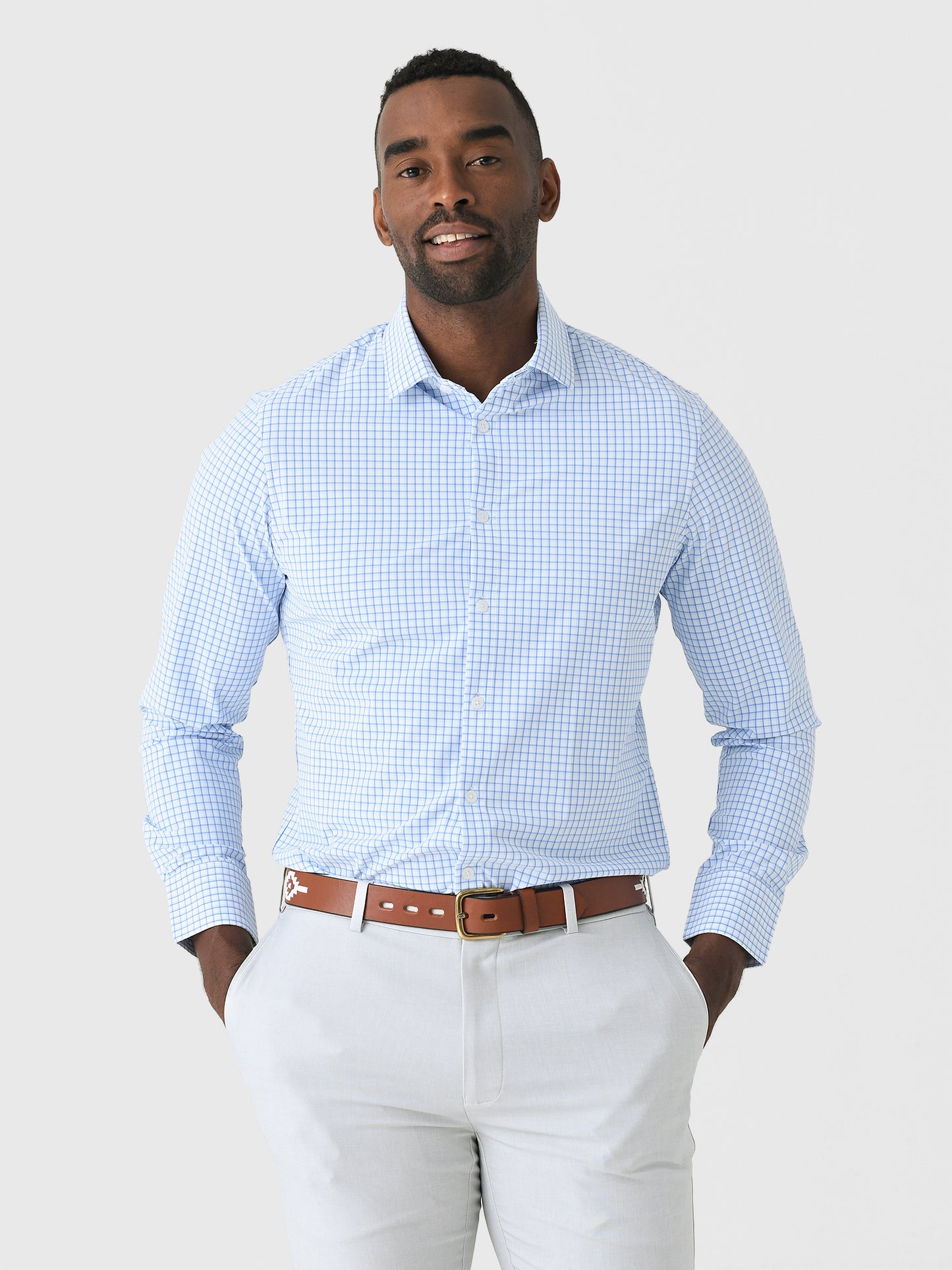 Mizzen+Main Men's Trim Leeward Dress Shirt - Saint Bernard