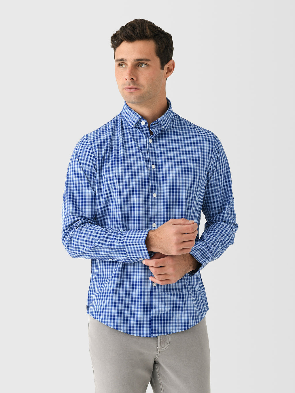 Mizzen+Main Men's Trim Leeward No Tuck Dress Shirt - Saint Bernard
