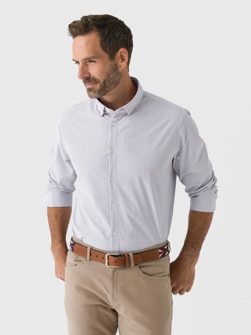 Mizzen+Main Men's Trim Leeward No Tuck Dress Shirt