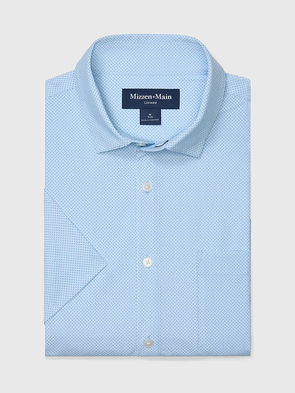 Mizzen+Main Men's Trim Leeward Short Sleeve Dress Shirt - Saint Bernard