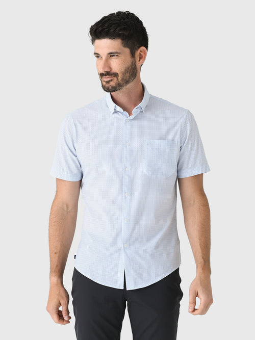 Mizzen+Main Men's Trim Leeward Short Sleeve Dress Shirt